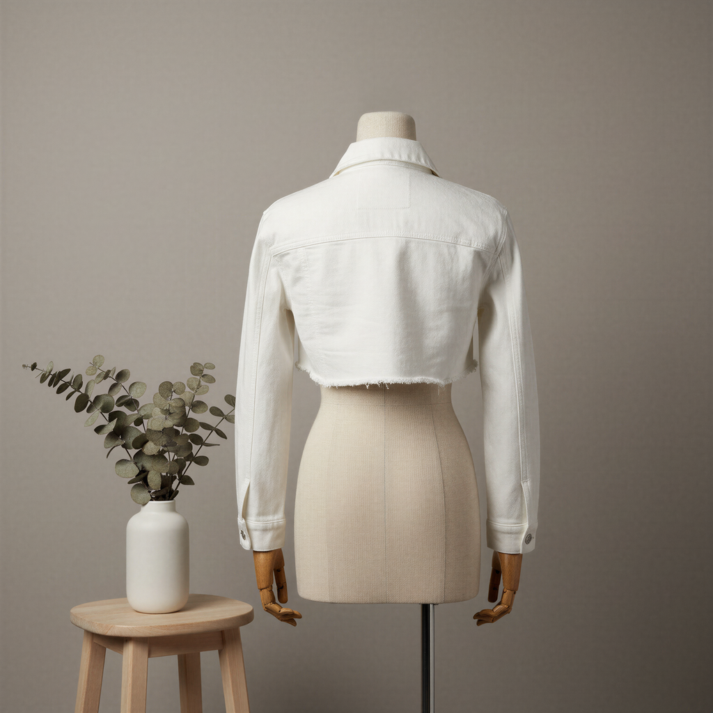 The Rae Cropped Denim Jacket